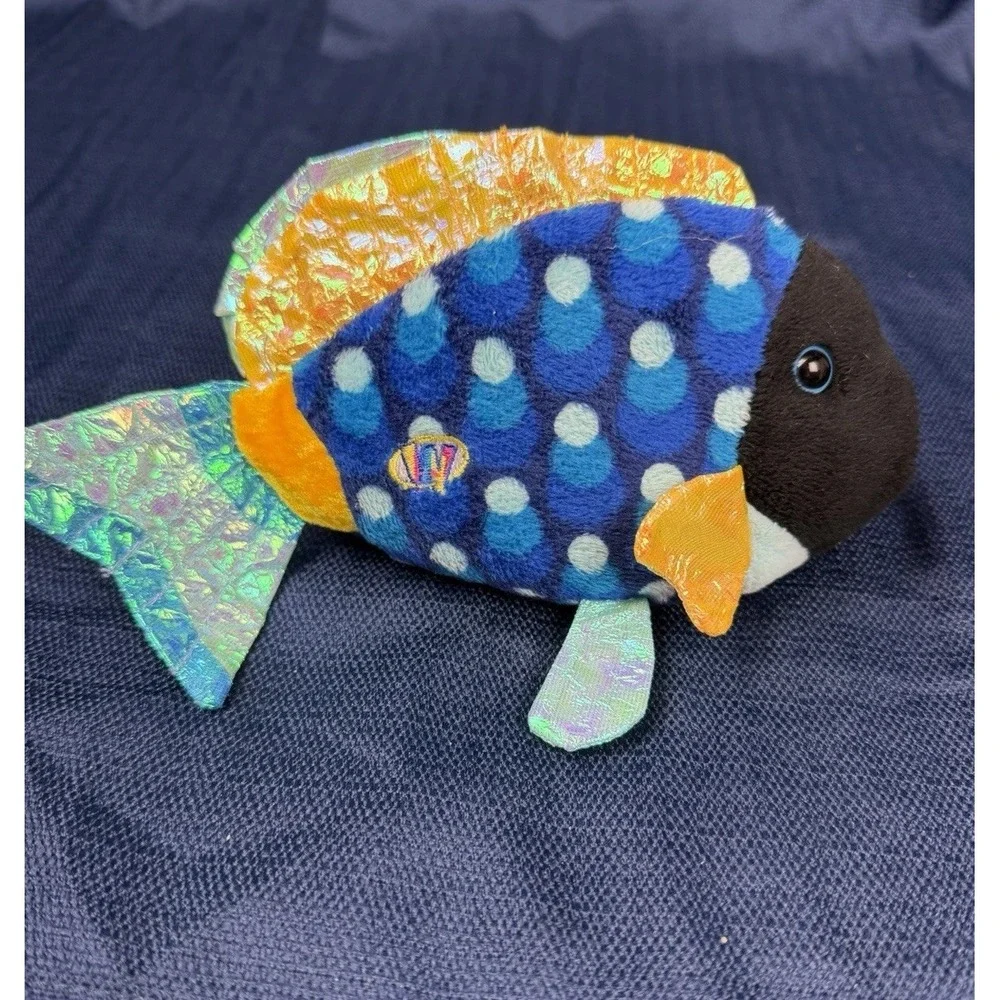 Ganz Webkinz Lil Kinz Blue TriggerFish Stuffed Animal Retired No Code HS526
